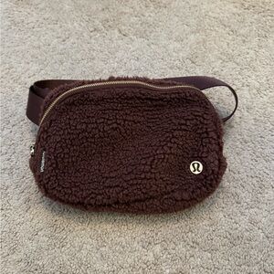 lululemon athletica Chocolate Sherpa Crossbody Bag